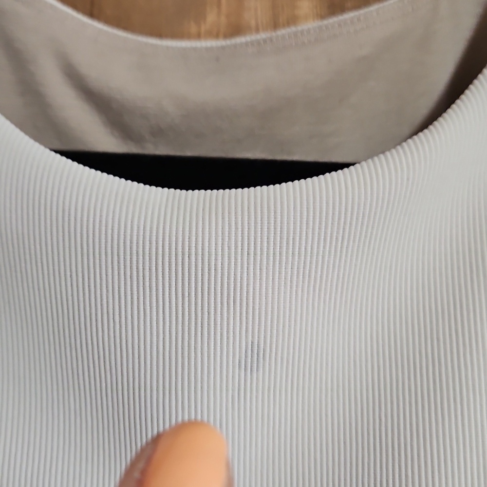 Lululemon White Kick Serve High Coverage Long Line Bra Size 10 - Picture 3 of 16